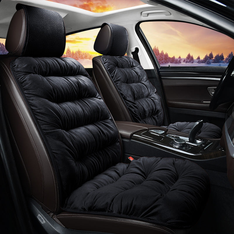 1 Piece Ultra Soft Car Seat Cover Plush Car Front - Thick Car Seat Protector for Winter Car Interior Accessories, Ultra Soft Plush, Ultra Thick Front Single Seat Cover with Backrest - Universally Suitable for Comfort and Prot